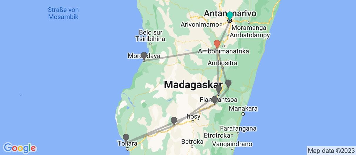 Map of Madagaskar: die rote Trauminsel 